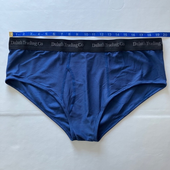 2 Pairs of Duluth Trading Buck Naked Briefs Mens Size 2XL (44-46), Black & Blue - Picture 5 of 10